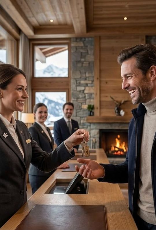 Check-in VIP en chalet à Courchevel